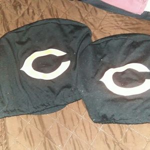 Blue Chicago bears car head rest covers